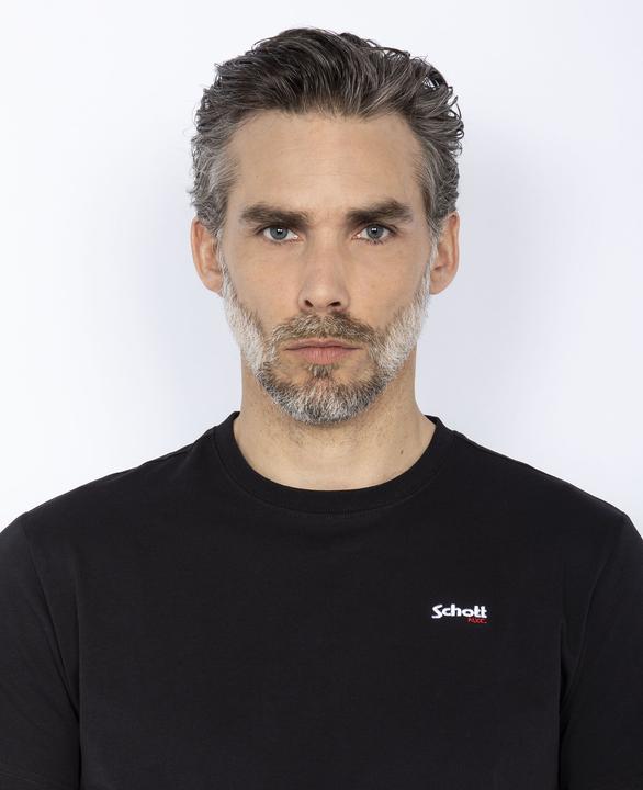 Produktbild Schott T-Shirt TSLOGOCASUAL Kurzarmshirt mit Front-Print (M)