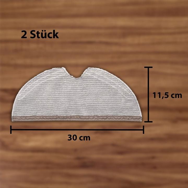 Immagine prodotto Hermex Alternative Wischtücher für Roborock S5+S6 series Mop Aufsatz 2er Pack