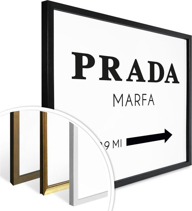 Actual product image Trenddeko Poster Prada Marfa 100 x 80 cm, paper (100 x 80 cm)