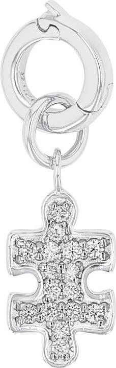 Produktbild Amor Charms für Damen, 925 Sterling Silber, Zirkonia synth. | Puzzleteil (Silber 925)