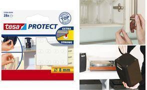 Produktbild tesa PROTECT Lärmstopper (Anschlagdämpfer, Universalgleiter, 28 Stück)