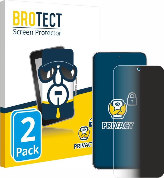 Produktbild BROTECT Sichtschutzfolie Anti-Spy Privacy Folie Blaulicht-Schutz (2 Stück, Nubia Red Magic 7)