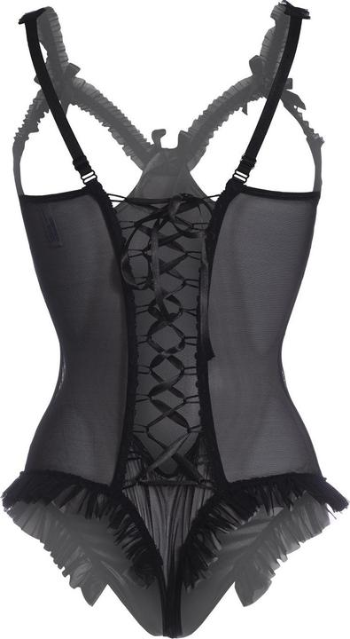 Produktbild Christine Le Duc Wetlook Body mit offenem Schritt/Cups Mistique (L)