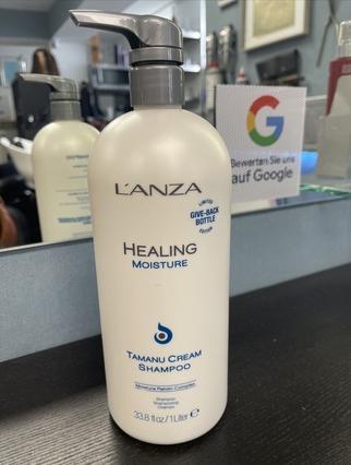 Actual product image L'Anza Healing Moisture - Tamanu Cream Shampoo (1000 ml, Liquid shampoo)