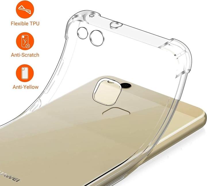 Actual product image Screenguard Huawei P10 Lite Case Crystal Soft Airbag Bumper (Huawei P10 Lite)