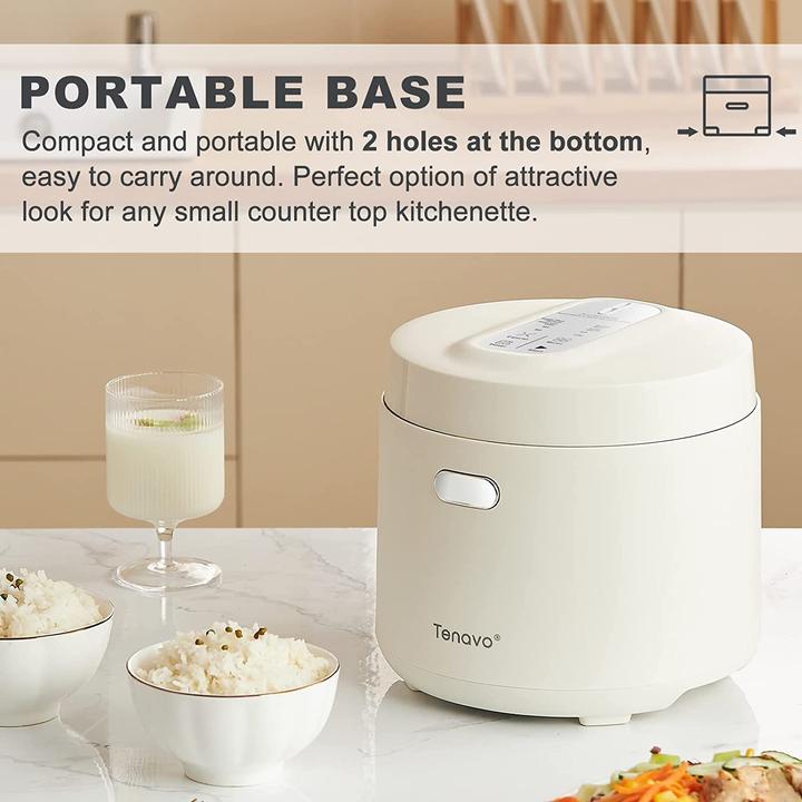 Actual product image Tenavo Mini rice cooker