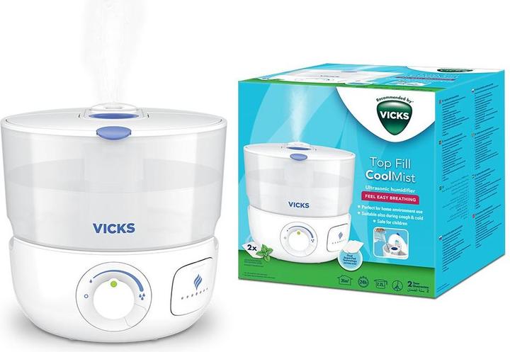 Immagine prodotto Vicks Kaltluft Ultraschall-Luftbefeuchter VUL585E Obere Befüllung (35 m²)