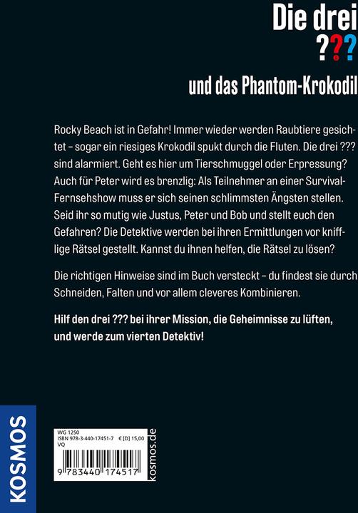 Immagine prodotto Kosmos Die drei??? und das Phantom-Krokodil (Tedesco, Christian Frederick, Cally Stronk, Andreas Ruch, 2022)