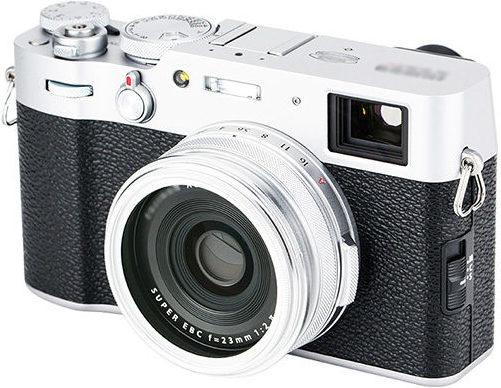 Actual product image JJC LH JX100VII Zonnekap Zilver (Fujifilm LH X100 lens hood en AR X100 adapter ring)