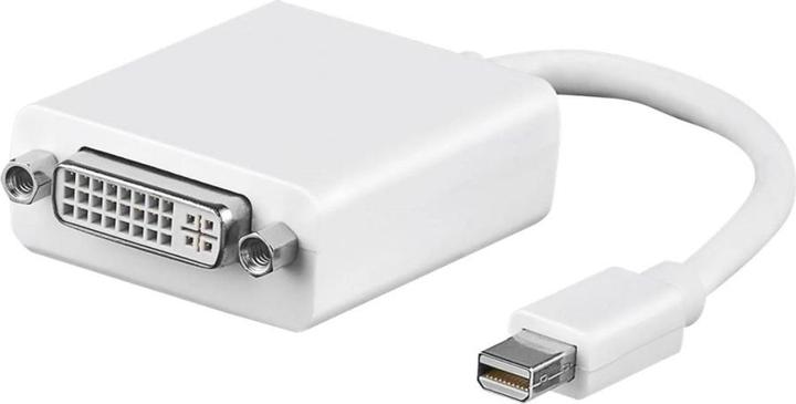 Produktbild Goobay mini DisplayPort zu DVI-D Adapterkabel 1.1, Mini DisplayPort-Stecker, Weiss, 0.1 m (Mini DP, 10 cm)