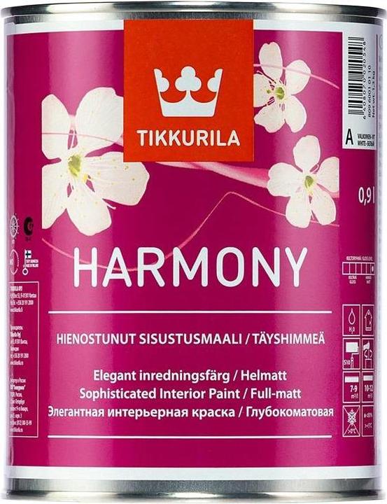 Image du produit Tikkurila Paint Acrylic Harmony 0,9l Satin Matt (Satin mat)