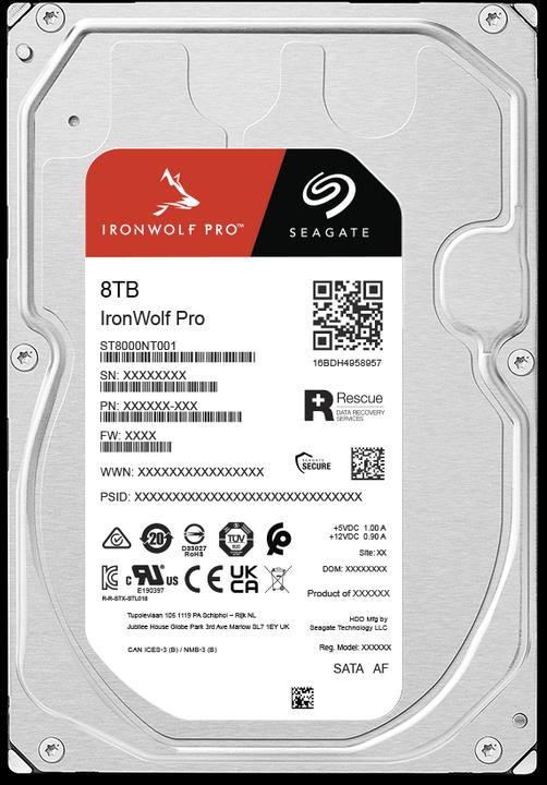 Produktbild Seagate IronWolf Pro High WRL (8 TB, 3.5", CMR)