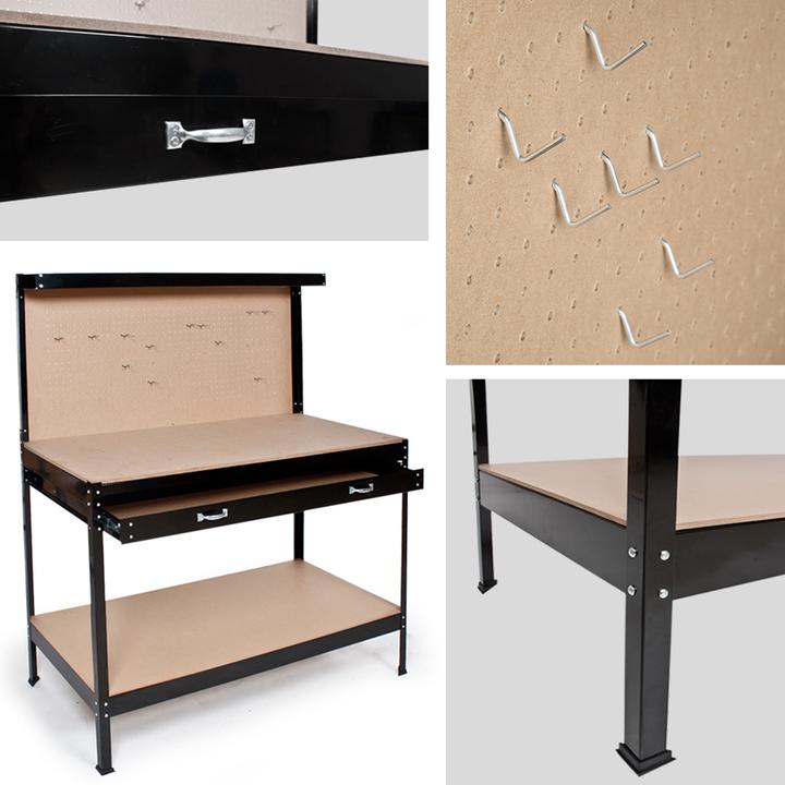 Produktbild tectake Werkbank (60 cm, 120 cm)