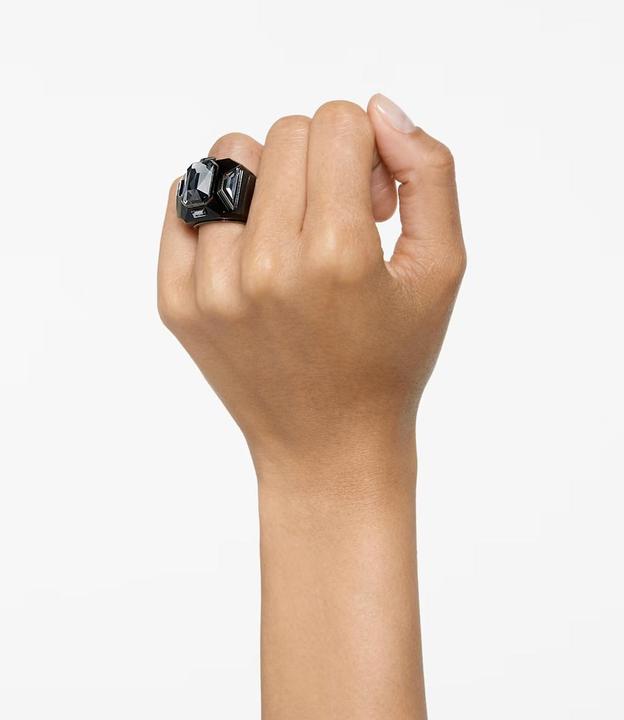Produktbild Swarovski Chroma Cocktail Ring Schwarz (52)