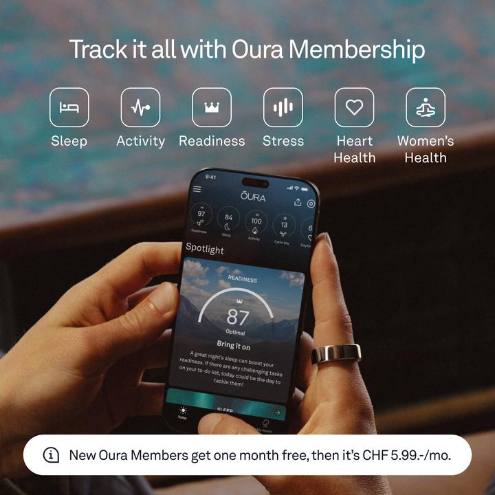 Actual product image Oura Ring 4 (7, Stealth)