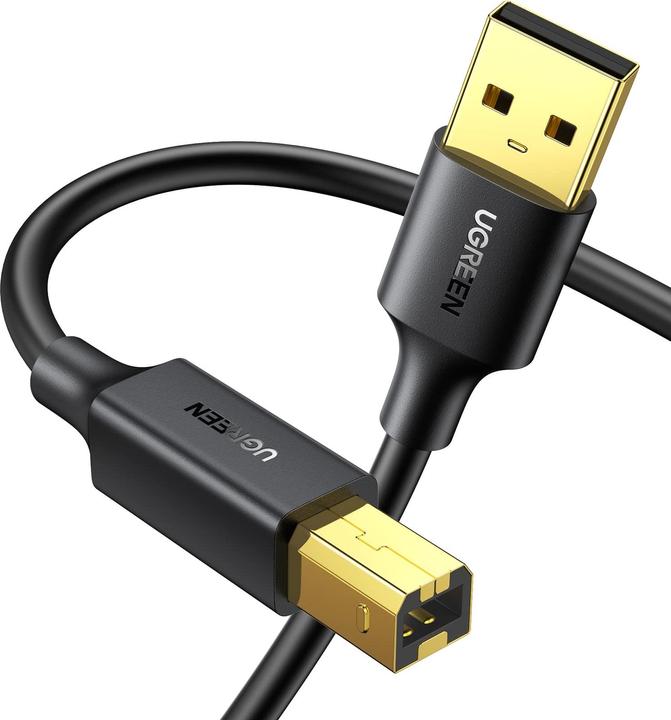 Productafbeelding Ugreen USB Type B printerkabel (mannetje) - USB 2.0 (mannetje) 480 Mbps 1,5 m zwart (US135 10350) (1.50 m, USB 2.0)