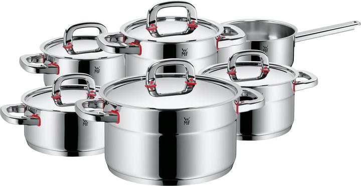 WMF Topfset Induktion Kochtopfset 6tlg Metalldeckel PremiumOne Edelstahl (Kochtopf)