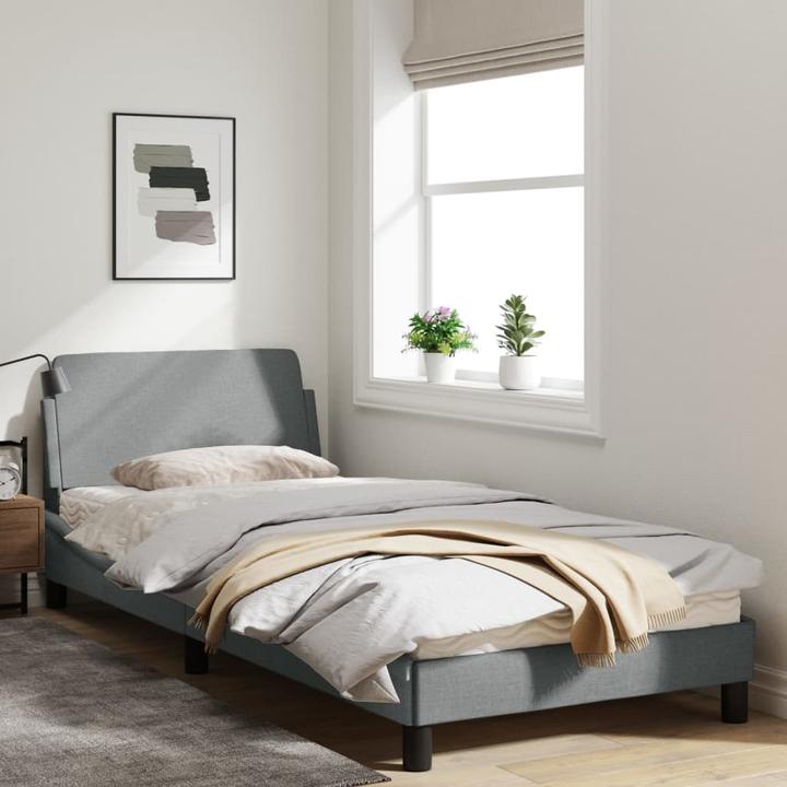 Produktbild VidaXL Bettgestell mit Kopfteil Stoff (80 x 200 cm)