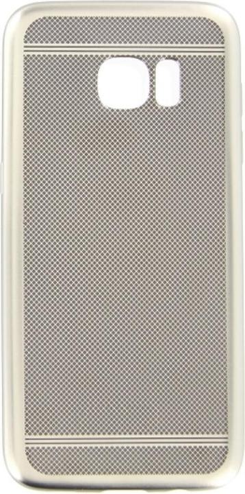 Actual product image OEM Silicone Case Classy Samsung Galaxy S7 Edge silver (Samsung Galaxy S7 Edge)