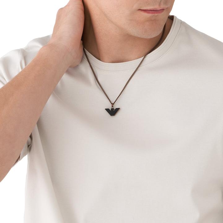 Image du produit Emporio Armani Collier Logo Essential (Acier inoxydable, 53 cm)