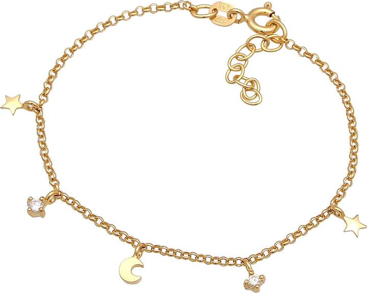 Image du produit Elli Astro, demi-lune, étoiles (14 cm, Argent sterling 925, Zircone)