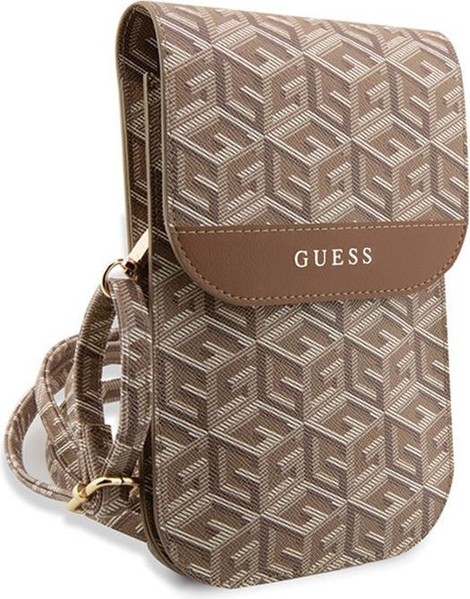 Guess PU G Cube Phone Bag - brown