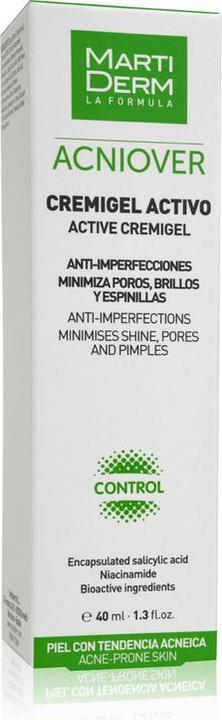 Actual product image Martiderm Acniover Anti-Imperfections Cream Gel (Gel, 40 ml)