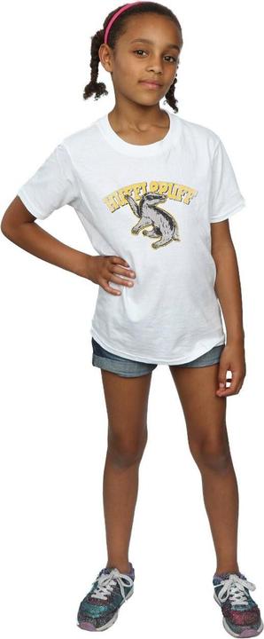 Image du produit T-shirt en coton pour filles à l'effigie de Hufflepuff (116)