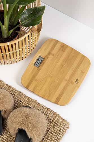Produktbild Adler Bathroom Bamboo Scale AD 8173 Maximum weight (capacity) 150 kg, Accuracy 100 g (150 kg)