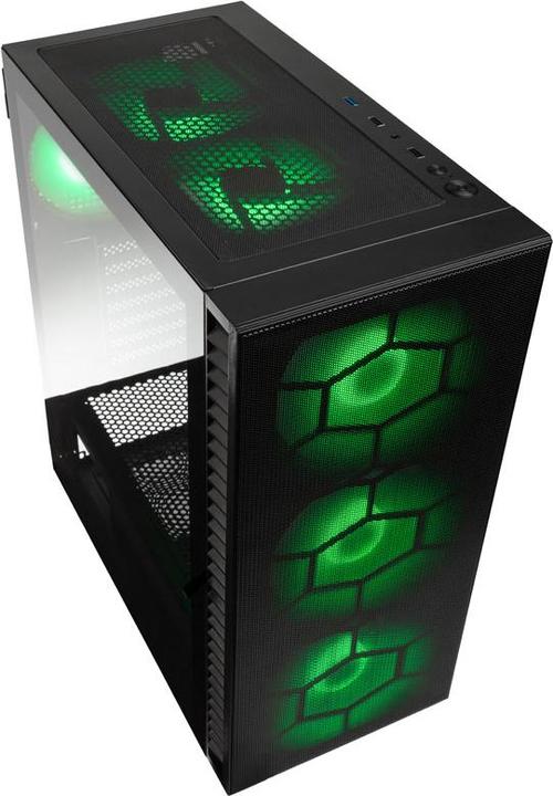 Actual product image Kolink Observatory HF Plus Mesh ARGB Midi Tower Case - Black