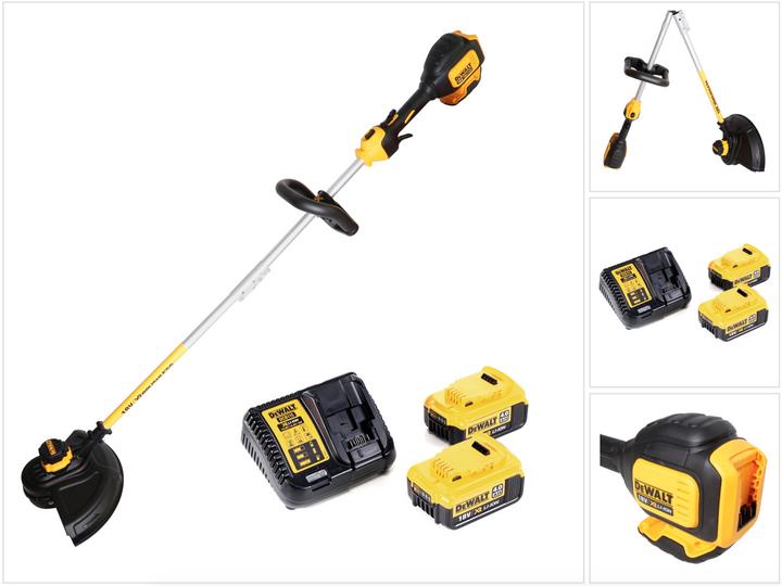 Produktbild DeWalt DCM 561 PBS 18 V Brushless Li-Ion Akku Rasentrimmer mit geteilter Welle + 2x DCB 182 18V - 4 (Trimmfaden)