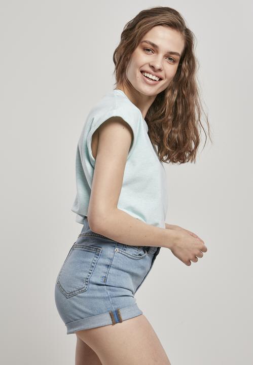 Actual product image Urban Classics Ladies Color Melange Extended Shoulder Tee (4XL)