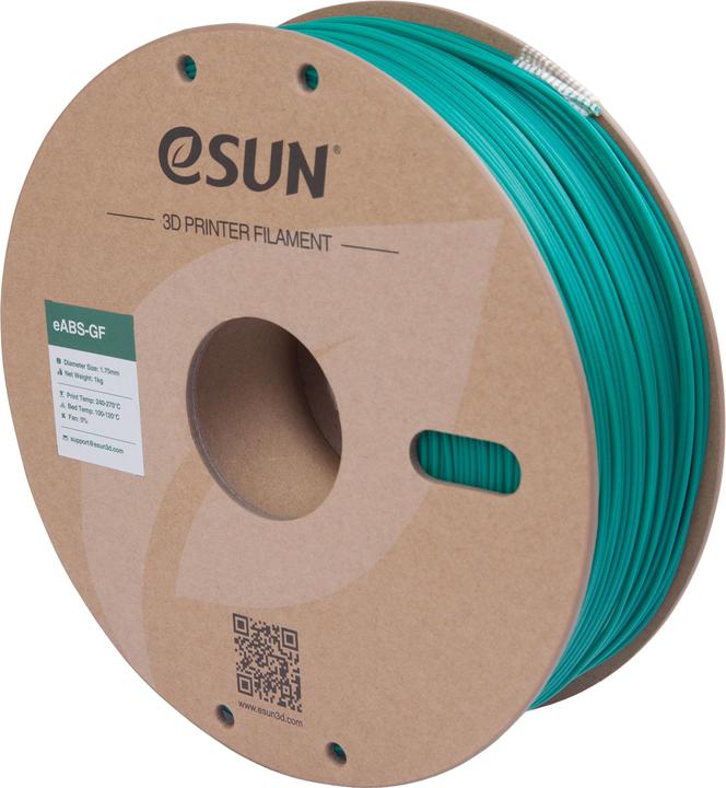 Image du produit eSUN eABS-GF Fibre de verre vert Filament 1.75mm 1Kg (ABS, 1.75 mm, 1000 g, Vert)