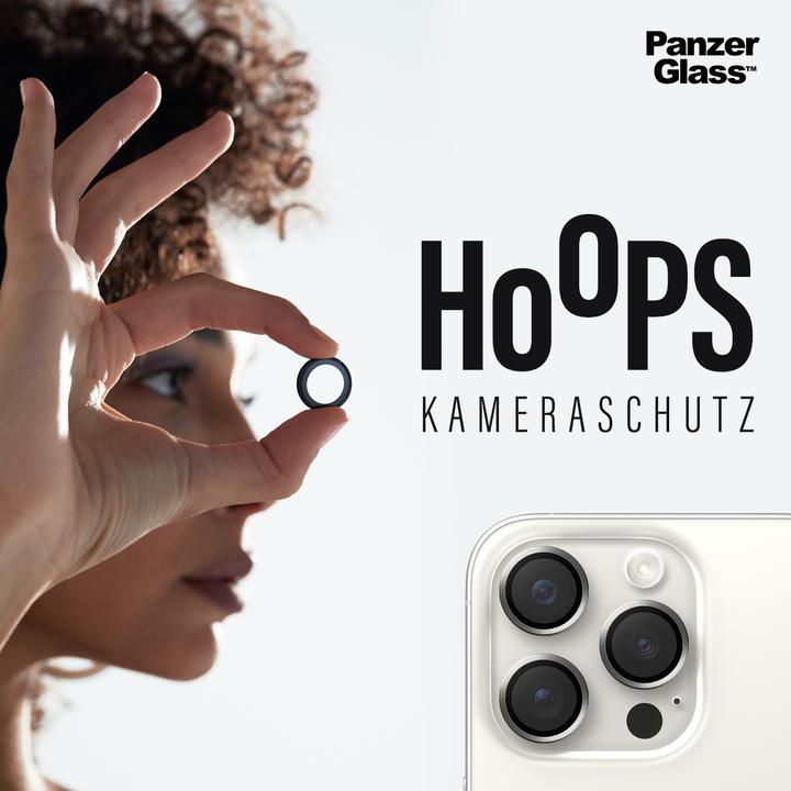 Image du produit PanzerGlass Hoops Camera Lens Protector (1 pièce(s), Apple iPhone 15 Pro Max, Apple iPhone 15 Pro)