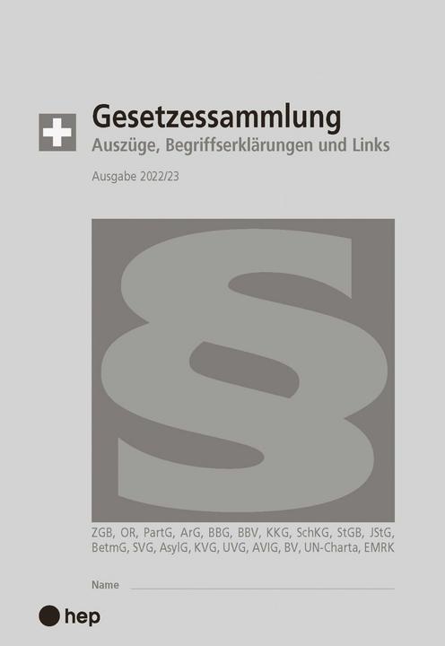 Produktbild Gesetzessammlung 2022/2023 (Ausgabe A5) (Deutsch, Hanspeter Maurer, Beat Gurzeler, 2022)