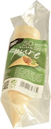 Actual product image Papstar Finger food cone pure (50 x)