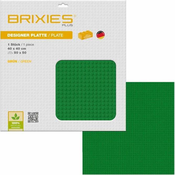 Actual product image Brixies Building board 50x50 Basic green