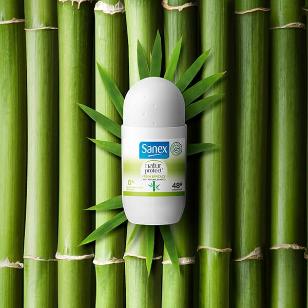 Actual product image Sanex NATURE PROTECT 0% fresh bamboo deo roll-on 50 ml (Roll-on, 50 ml)