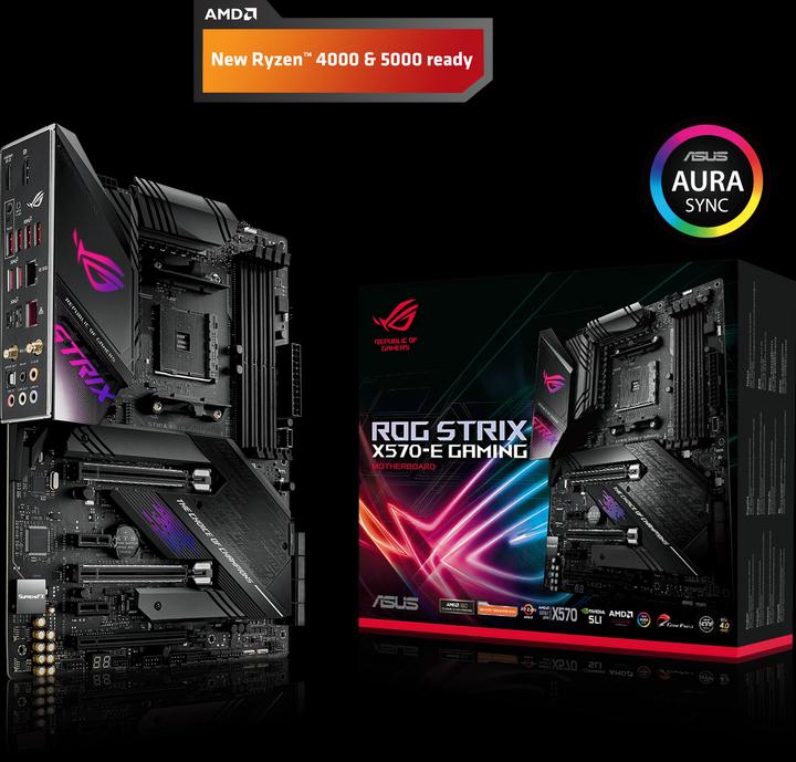 Immagine prodotto ASUS Rog Strix X570-E Gaming (AM4, AMD X570, ATX)