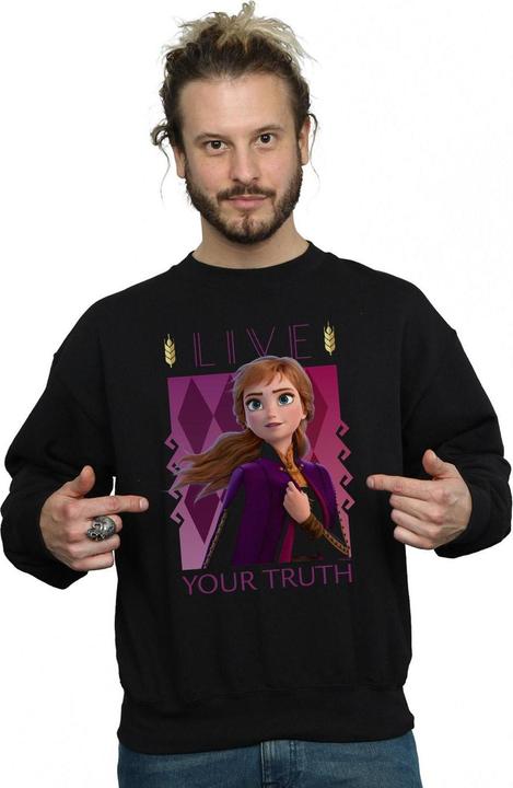 Actual product image Disney Mens Frozen 2 Anna Live Your Truth Sweatshirt (L)
