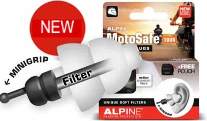 Immagine prodotto Alpine MotoSafe Tour, tappi per le orecchie (2 x)