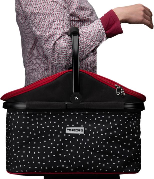Image du produit Anndora Panier de course 25L, ISO, noir/blanc