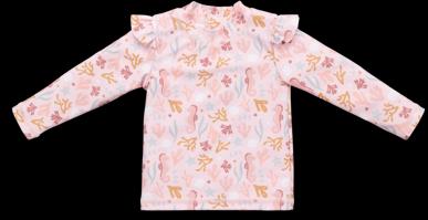 Immagine prodotto Little Dutch Maglietta da bagno a maniche lunghe con ruches Ocean Dreams Rosa - 62/68 (68)