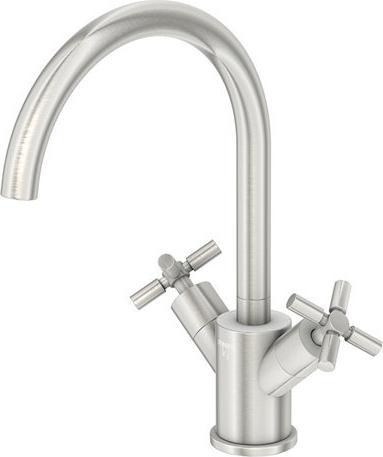 Produktbild Steinberg Serie 250 Waschtischarmatur, schwenkbar, Zweigriff, mit Ablaufgarnitur, Ausladung 155mm, 2