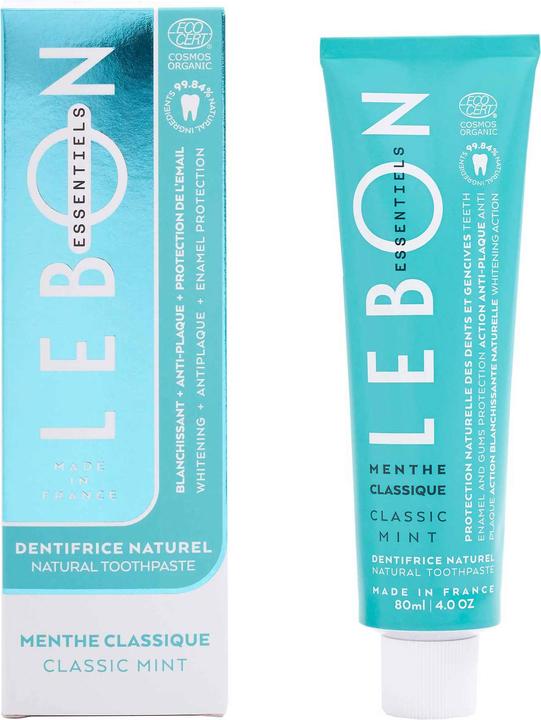 Actual product image Lebon Organic toothpaste classic mint (80 ml)