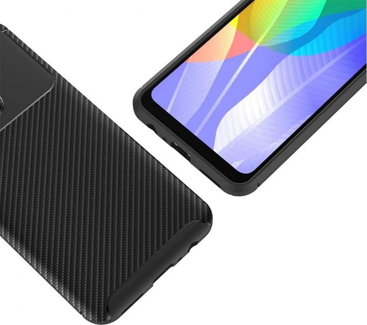 Produktbild Screenguard Huawei Y6p Hülle Carbon Design TPU Case (Huawei Y6p)