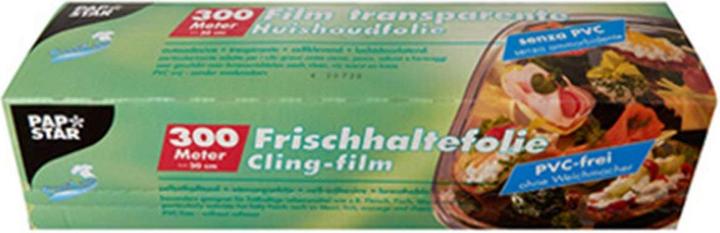 Image du produit Papstar Film étirable, largeur : 300 mm, grand rouleau Matériau : LDPE (polyéthylène), transparent (1 x)