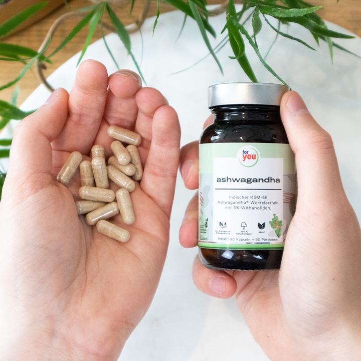 Actual product image For You Ashwagandha (90 Piece, Capsules, 42.70 g)