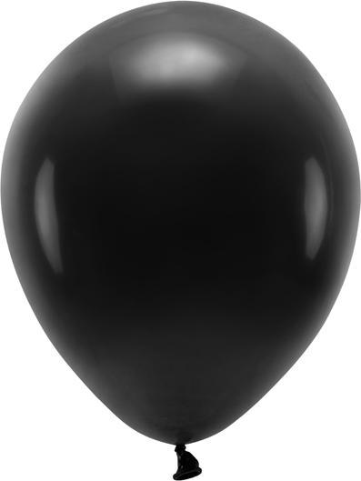 Partydeco Öko-Luftballons 30 cm Pastell, Schwarz (1 Pck (100 x)