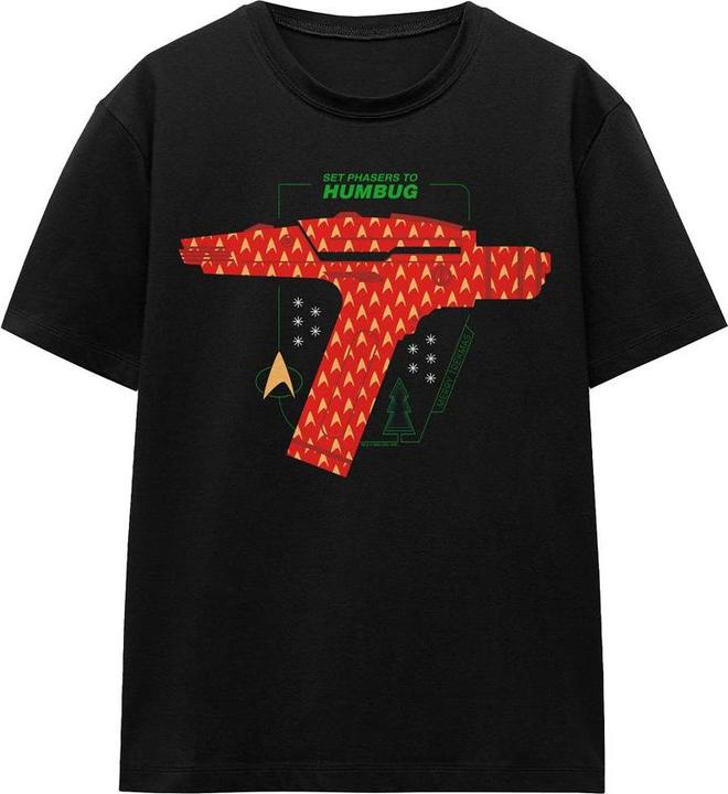 Produktbild Star Trek: The Original Series Phaser Set To Humbug TShirt weihnachtliches Design (L)